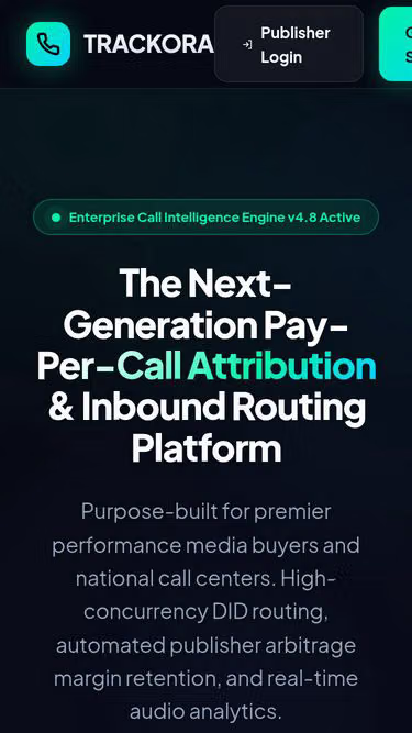 Screenshot of trackora.site