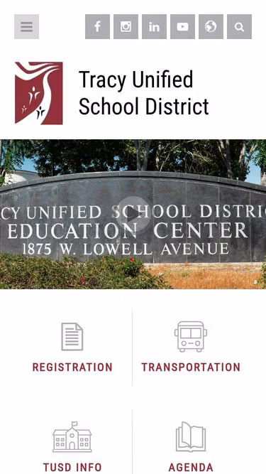 Screenshot of tracy.k12.ca.us