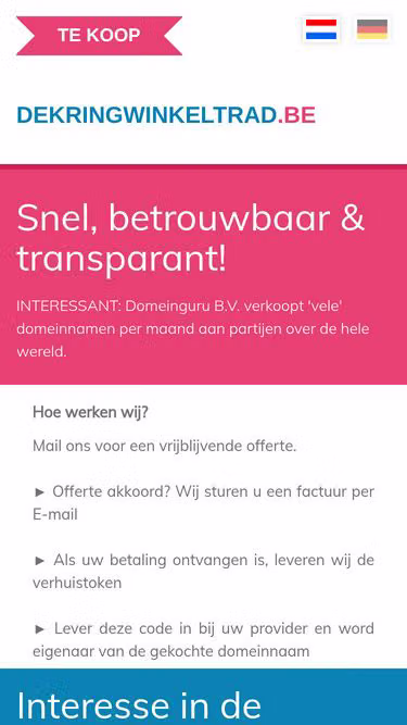 Screenshot of trad.be
