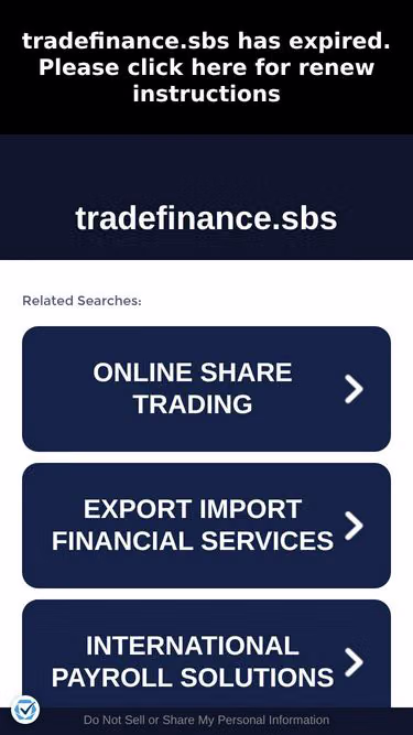 Screenshot of tradefinance.sbs