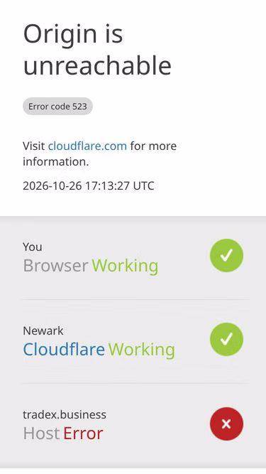 Screenshot of tradex.business
