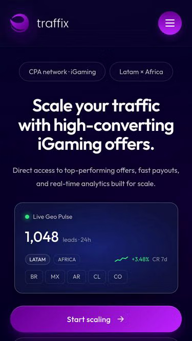 Screenshot of traffix.team
