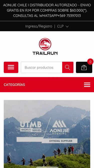 Screenshot of trailrun.cl