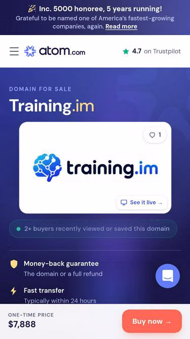 Screenshot of training.im