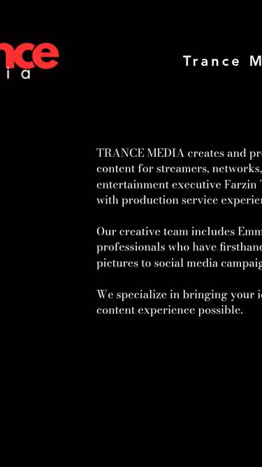 Screenshot of trance.media
