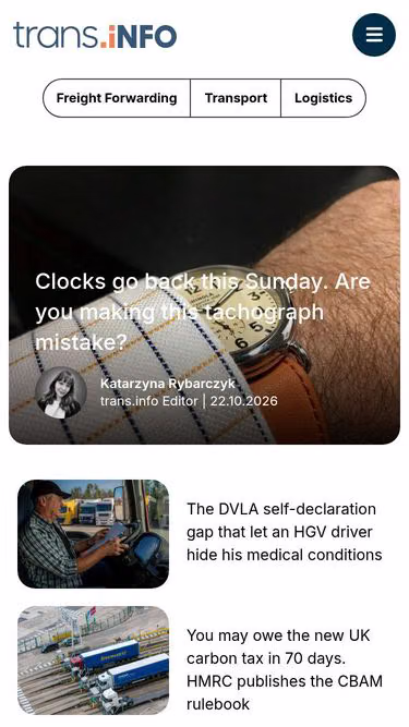 Screenshot of trans.info