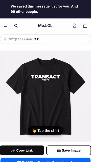 Screenshot of transact.wtf