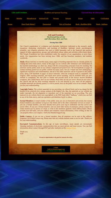 Screenshot of transcendent.org