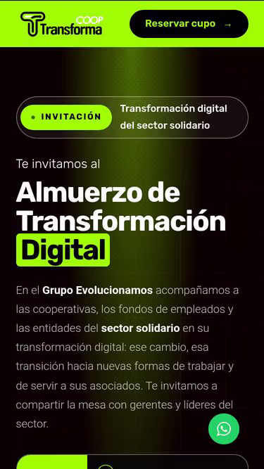 Screenshot of transforma.coop