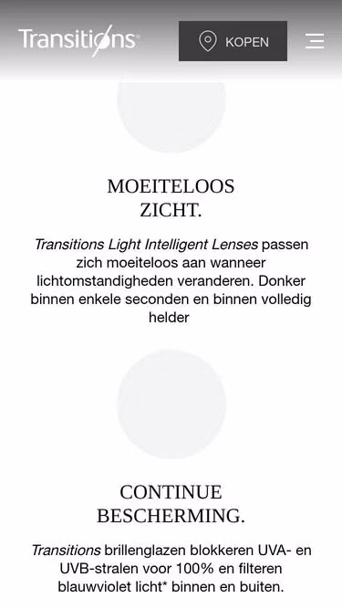 Screenshot of transitions.com
