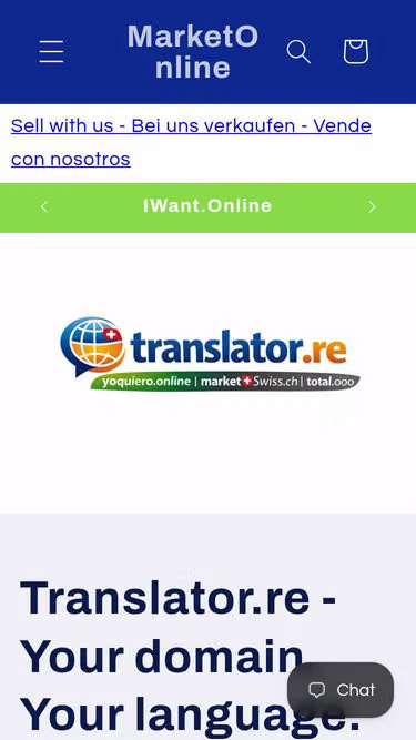 Screenshot of translator.re