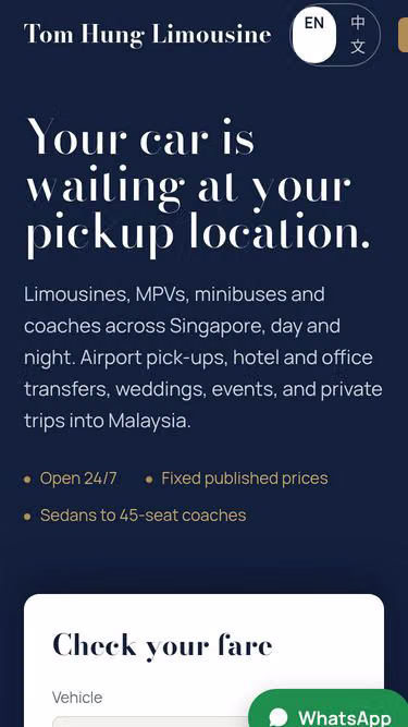 Screenshot of transportation.com.sg