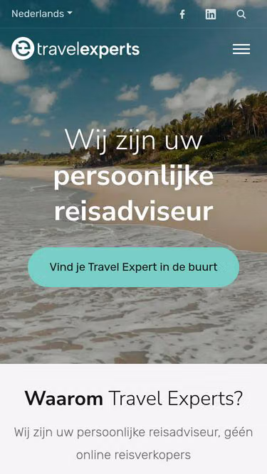Screenshot of travelexpert.be