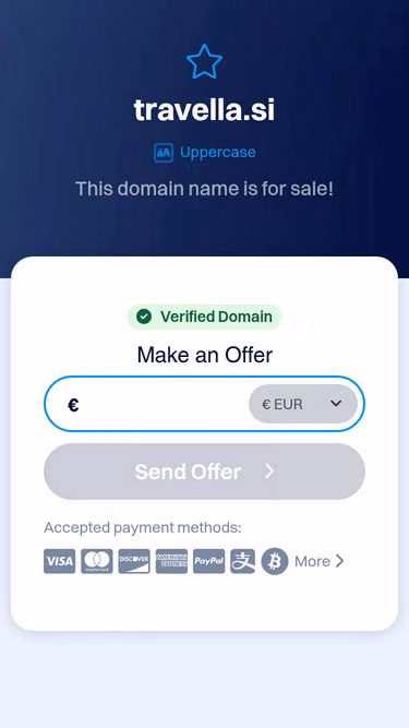 Screenshot of travella.si