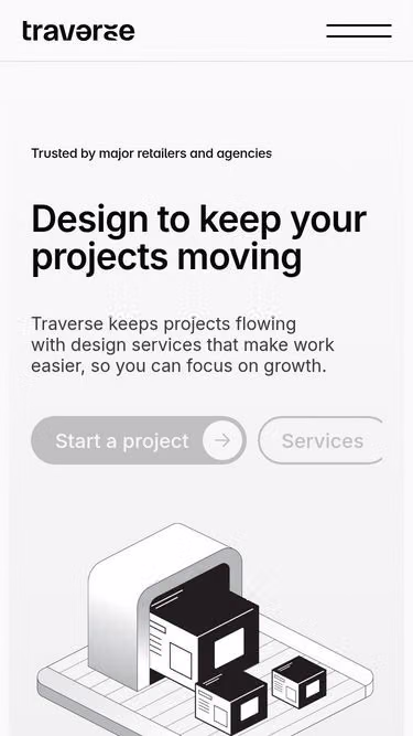 Screenshot of traverse.au