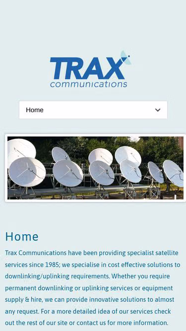 Screenshot of trax.co.uk