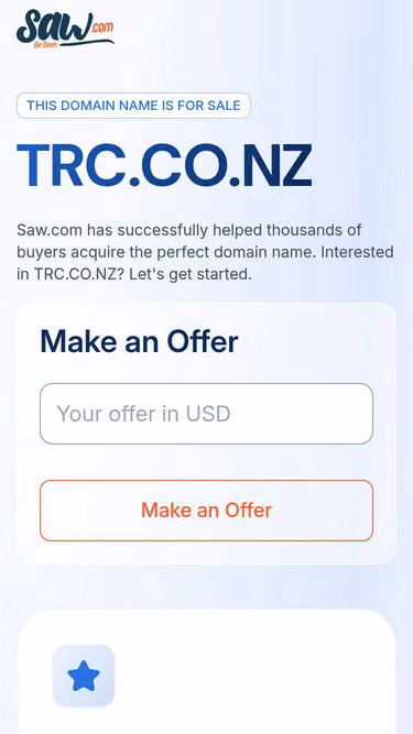 Screenshot of trc.co.nz