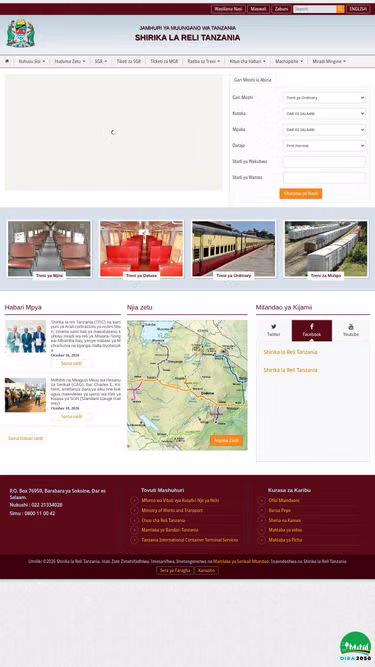 Screenshot of trc.co.tz