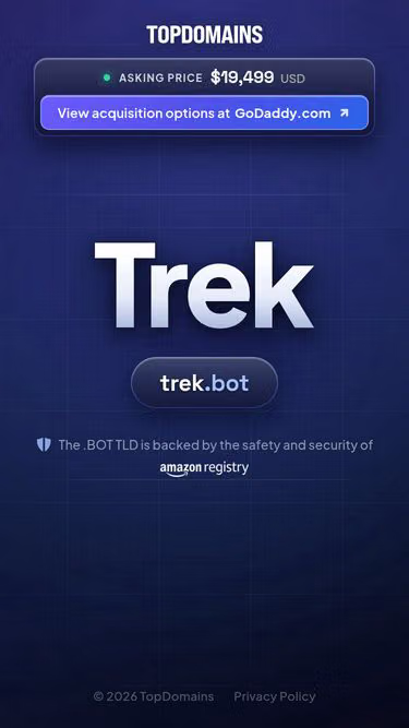 Screenshot of trek.bot