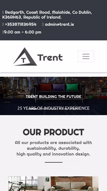 Screenshot of trent.ie
