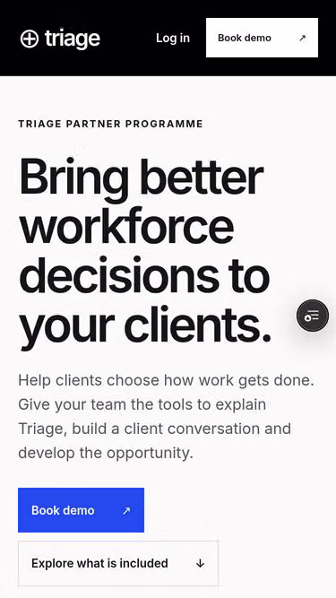 Screenshot of triage.to