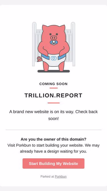 Screenshot of trillion.report