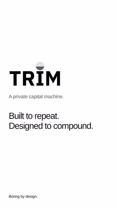 Screenshot of trim.systems