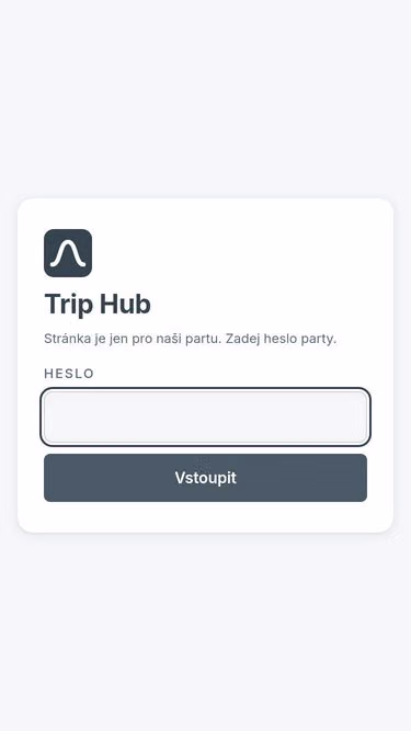 Screenshot of triphub.cz