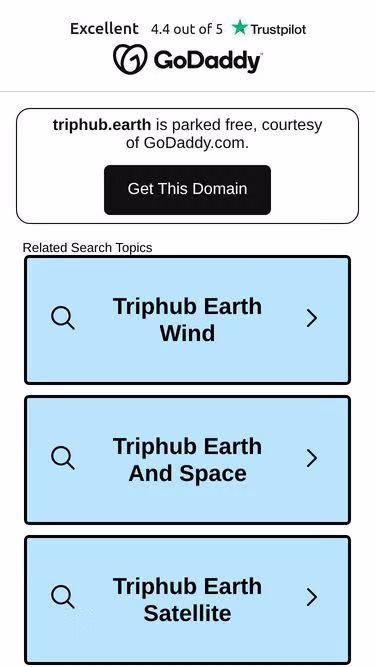 Screenshot of triphub.earth
