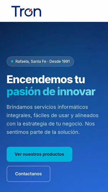 Screenshot of tron.com.ar