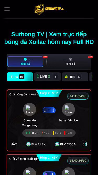 Screenshot of tructiepbongda.ai