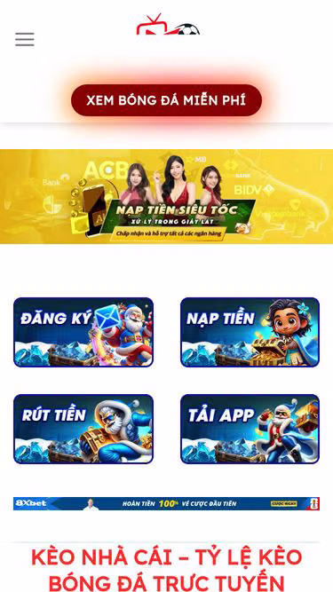 Screenshot of tructiepbongda.app