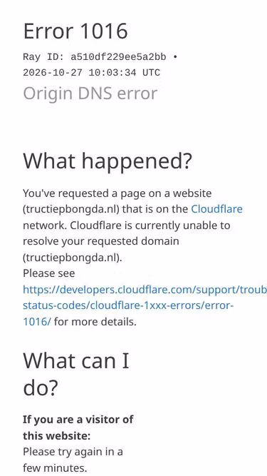 Screenshot of tructiepbongda.nl