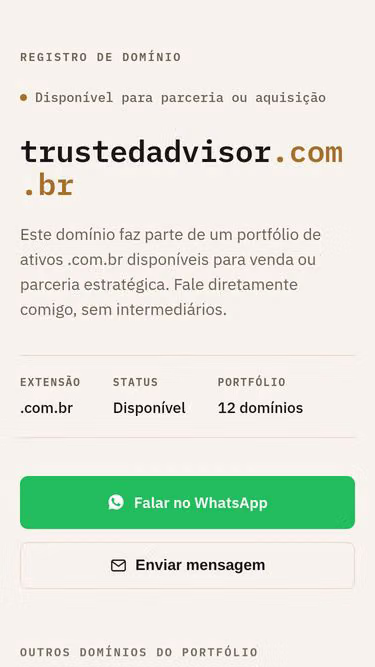 Screenshot of trustedadvisor.com.br