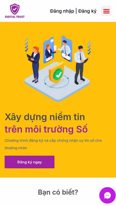 Screenshot of trustmark.vn