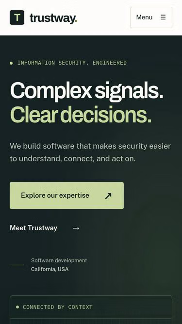 Screenshot of trustway.dev