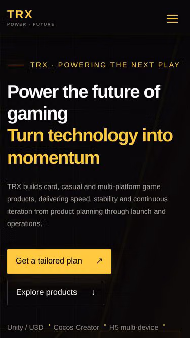 Screenshot of trx.game