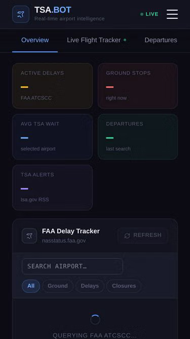 Screenshot of tsa.bot