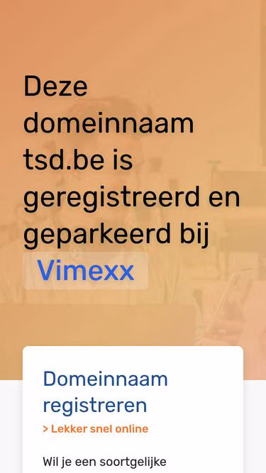 Screenshot of tsd.be
