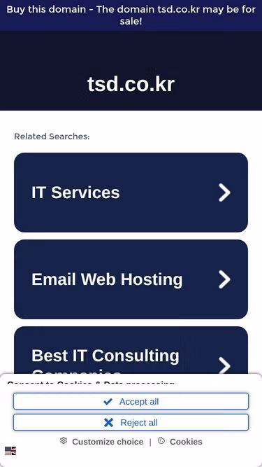 Screenshot of tsd.co.kr