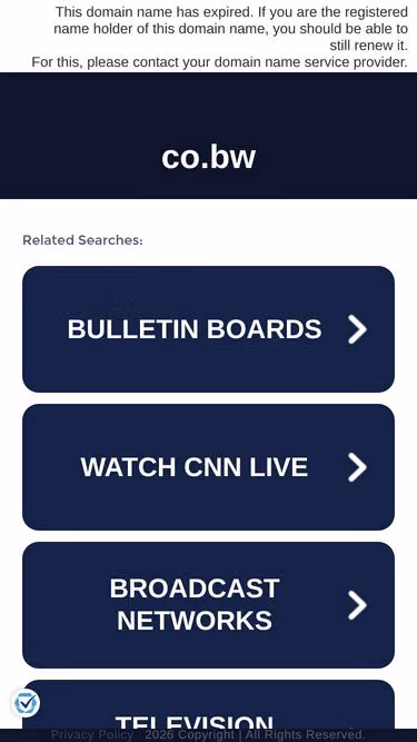 Screenshot of tsk.co.bw