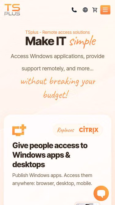 Screenshot of tsplus.co