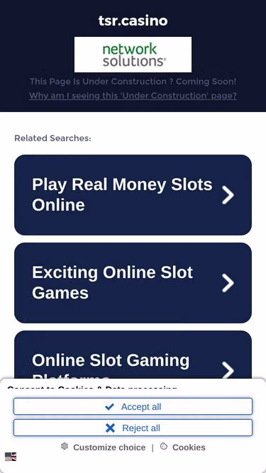 Screenshot of tsr.casino