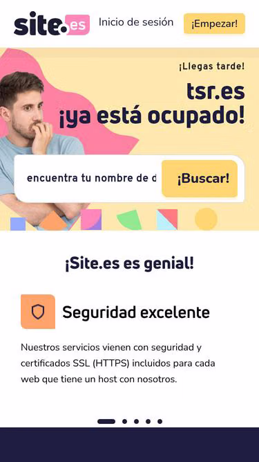 Screenshot of tsr.es