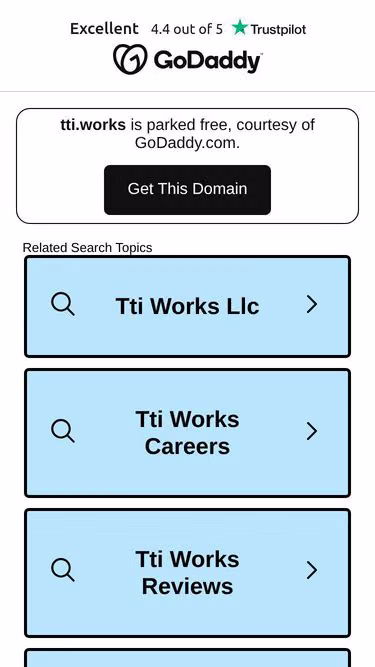 Screenshot of tti.works