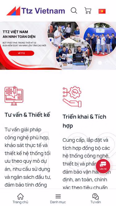 Screenshot of ttz.com.vn
