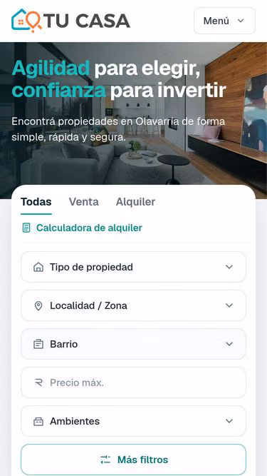 Screenshot of tucasa.ar