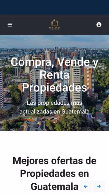 Screenshot of tucasa.gt
