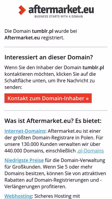 Screenshot of tumblr.pl