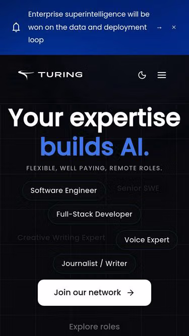 Screenshot of turing.fm